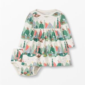 Hanna Andersson Organic Cotton Baby Dress & Bloomer Set | 3-6mo